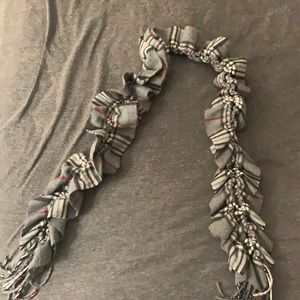 Grey Burberry look alike scarf